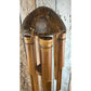 Bamboo Wind Chimes - Natürliche Kokosnussschale, Fünf-Rohr-Handgemachte Gartendekoration