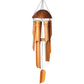 Bamboo Wind Chimes - Natürliche Kokosnussschale, Fünf-Rohr-Handgemachte Gartendekoration