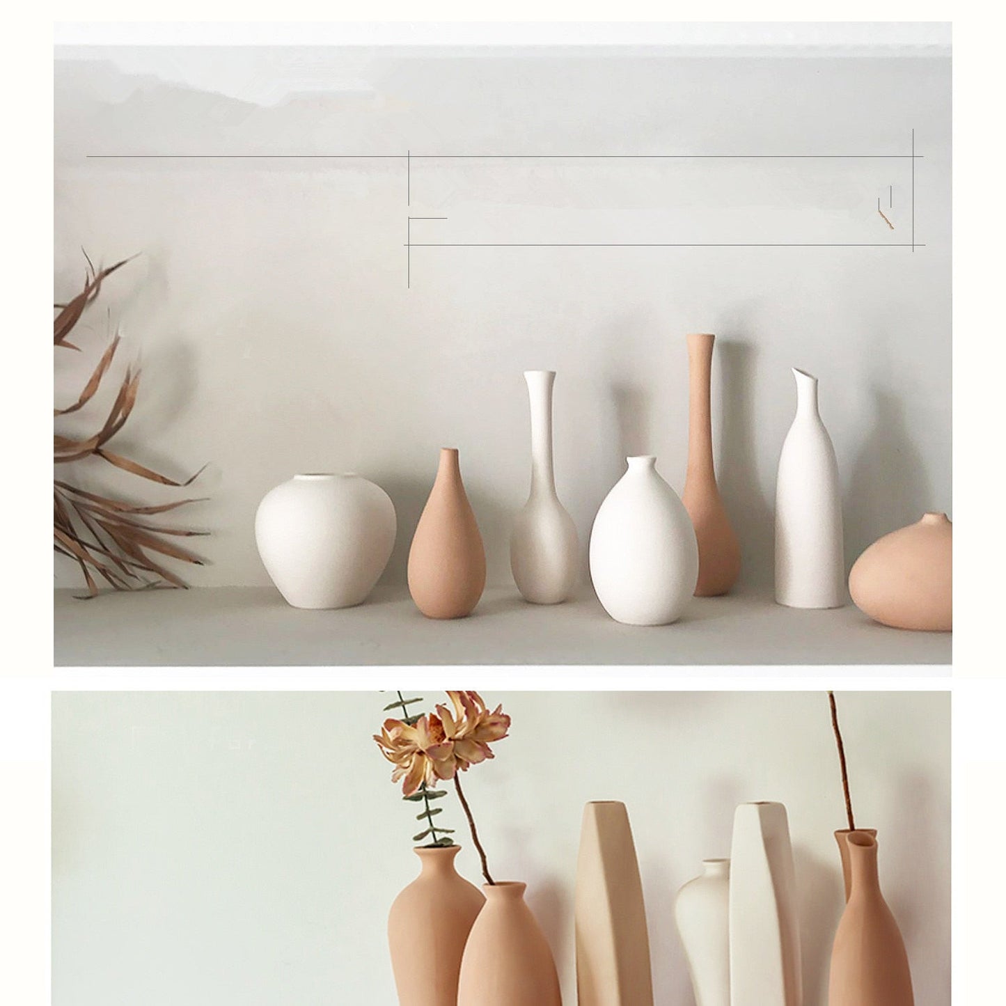 1 Stück Weiß Frosted Keramikvase Ornamente Wohnkultur Keramik Blumen vase Hochzeitsfotografie Requisiten