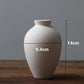 1 Stück Weiß Frosted Keramikvase Ornamente Wohnkultur Keramik Blumen vase Hochzeitsfotografie Requisiten