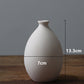 1 Stück Weiß Frosted Keramikvase Ornamente Wohnkultur Keramik Blumen vase Hochzeitsfotografie Requisiten