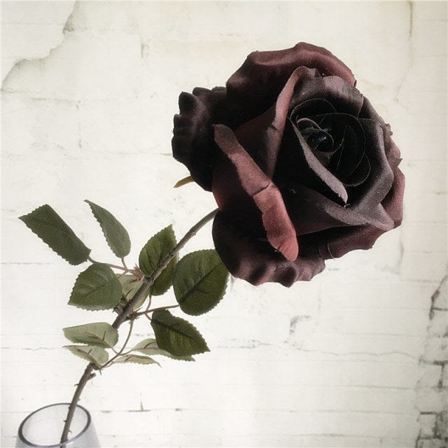Frendorf | 1pcs Künstliche schwarze Rose