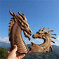 1 Stück Harz Schnitzerei Drache Statue Wandhängende Dekoration Skulptur Heim Handwerk Ornament Drache Statue Wanddekoration 3D Wandkunst Skulptur