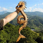 1 Stück Harz Schnitzerei Drache Statue Wandhängende Dekoration Skulptur Heim Handwerk Ornament Drache Statue Wanddekoration 3D Wandkunst Skulptur