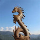 1 Stück Harz Schnitzerei Drache Statue Wandhängende Dekoration Skulptur Heim Handwerk Ornament Drache Statue Wanddekoration 3D Wandkunst Skulptur
