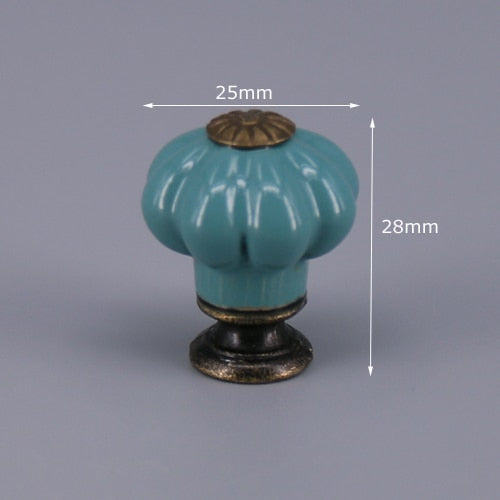 1x spezielle Farbe keramische Kleiderschrank Schublade Ziehgriff Möbelknopf Hardware Europa Schrank Küchenschrank Griffe Schublade Ziehen