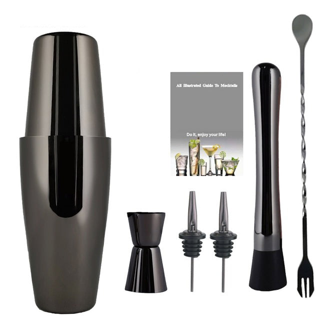 Frendorf | 2-6Stück Amerikanischer Stil Boston Edelstahl Shaker Cocktail Shaker