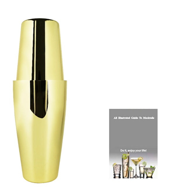 Frendorf | 2-6Stück Amerikanischer Stil Boston Edelstahl Shaker Cocktail Shaker