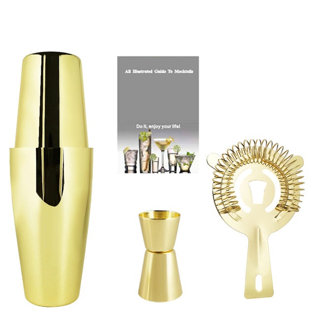 Frendorf | 2-6Stück Amerikanischer Stil Boston Edelstahl Shaker Cocktail Shaker