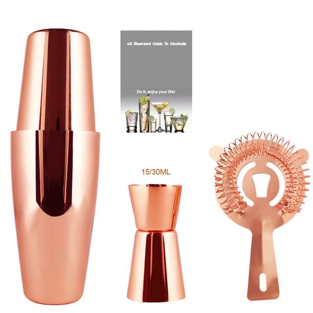 Frendorf | 2-6Stück Amerikanischer Stil Boston Edelstahl Shaker Cocktail Shaker