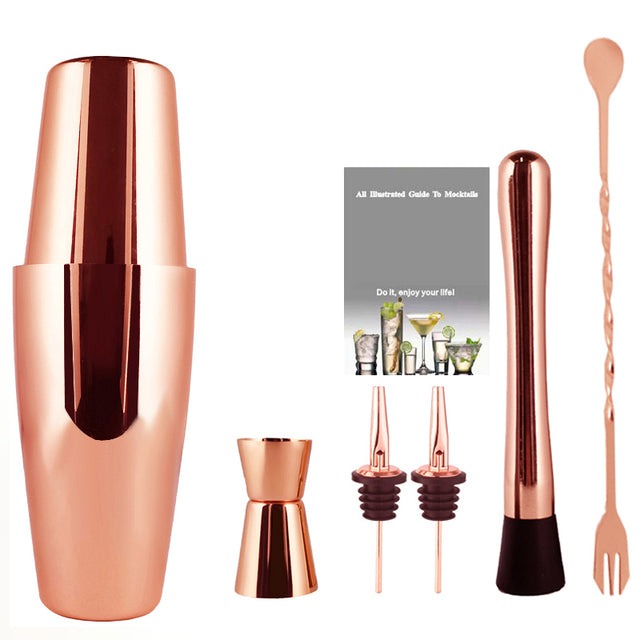 Frendorf | 2-6Stück Amerikanischer Stil Boston Edelstahl Shaker Cocktail Shaker