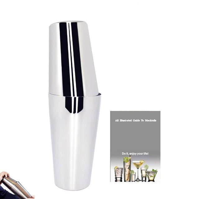 Frendorf | 2-6Stück Amerikanischer Stil Boston Edelstahl Shaker Cocktail Shaker
