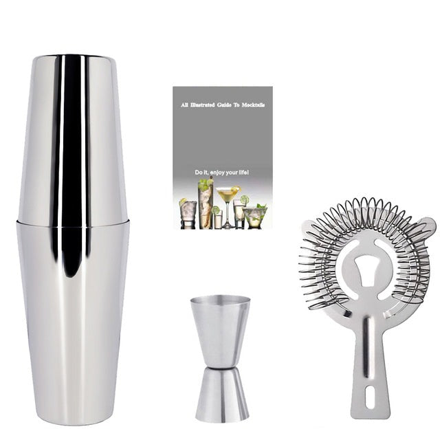Frendorf | 2-6Stück Amerikanischer Stil Boston Edelstahl Shaker Cocktail Shaker