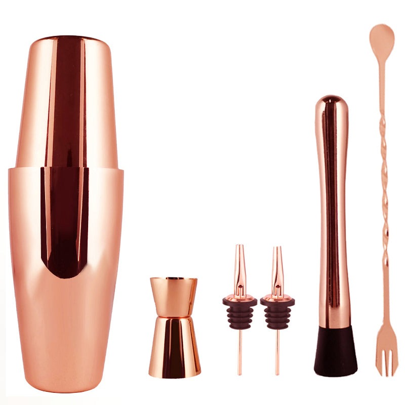 Frendorf | 2-6Stück Amerikanischer Stil Boston Edelstahl Shaker Cocktail Shaker