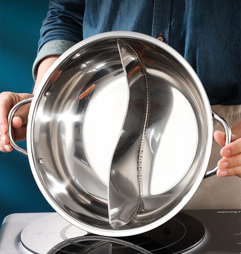 Frendorf | 2 in 1 Geteilter Hot Pot mit Deckel