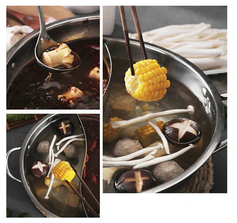 Frendorf | 2 in 1 Geteilter Hot Pot mit Deckel