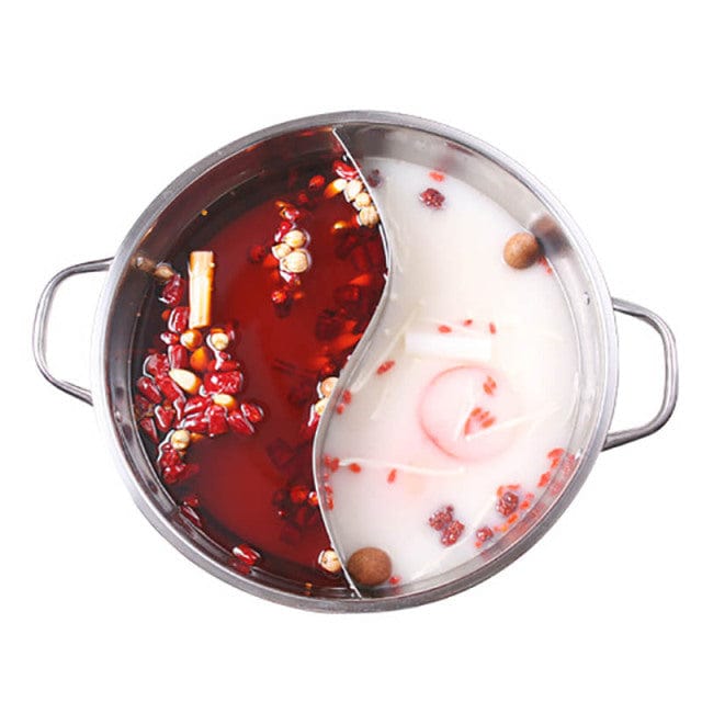 Frendorf | 2 in 1 Geteilter Hot Pot mit Deckel