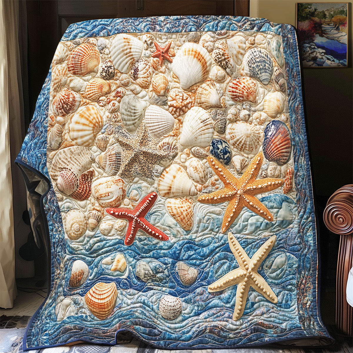 Marine Muscheldecke