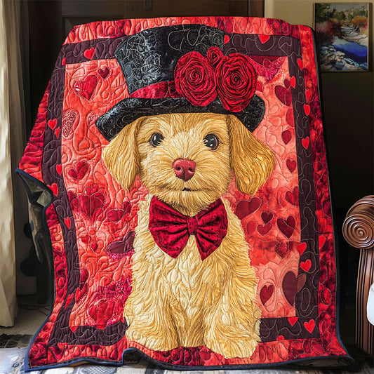 Valentinstag Hund Decke