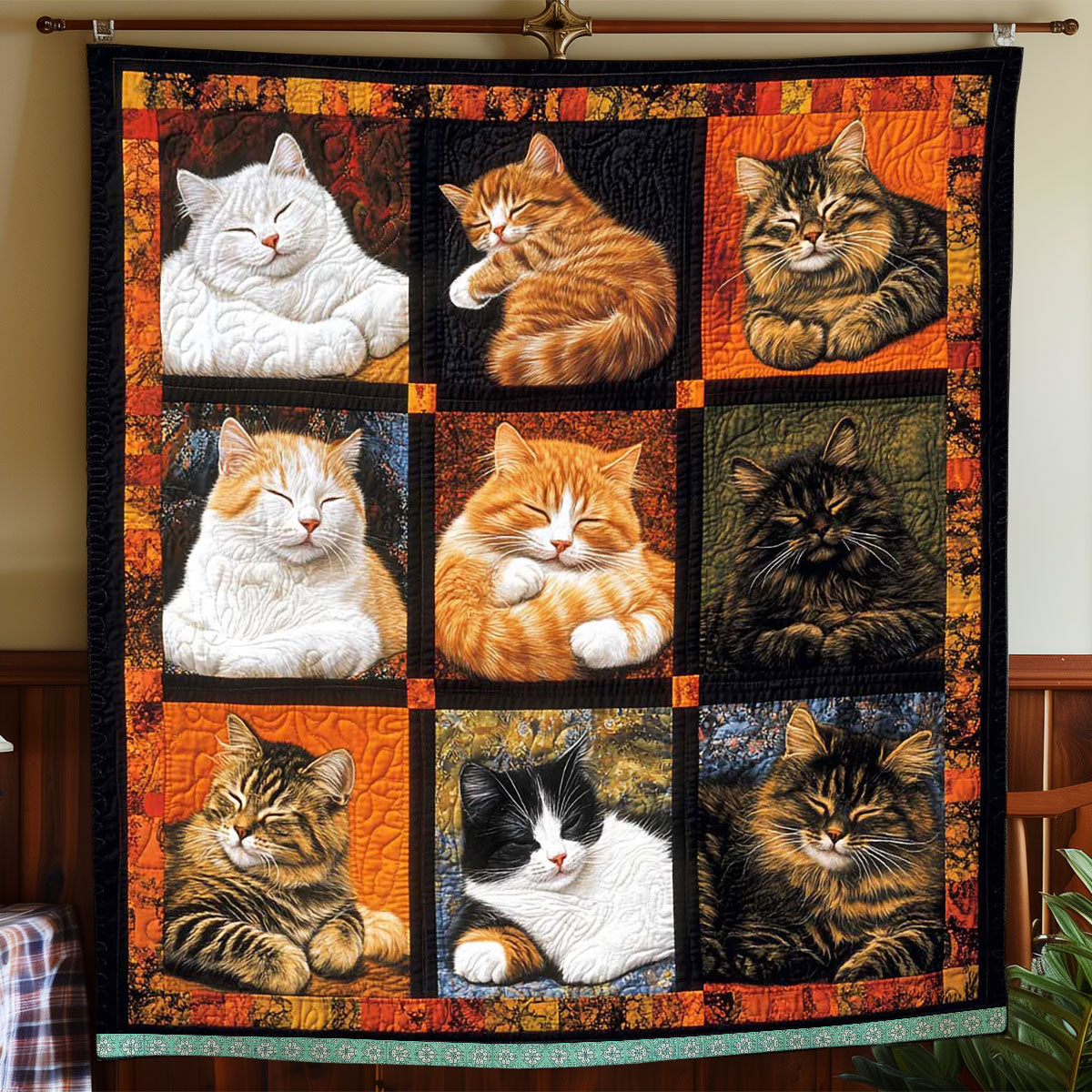Sleeping Cat Collection Quilt