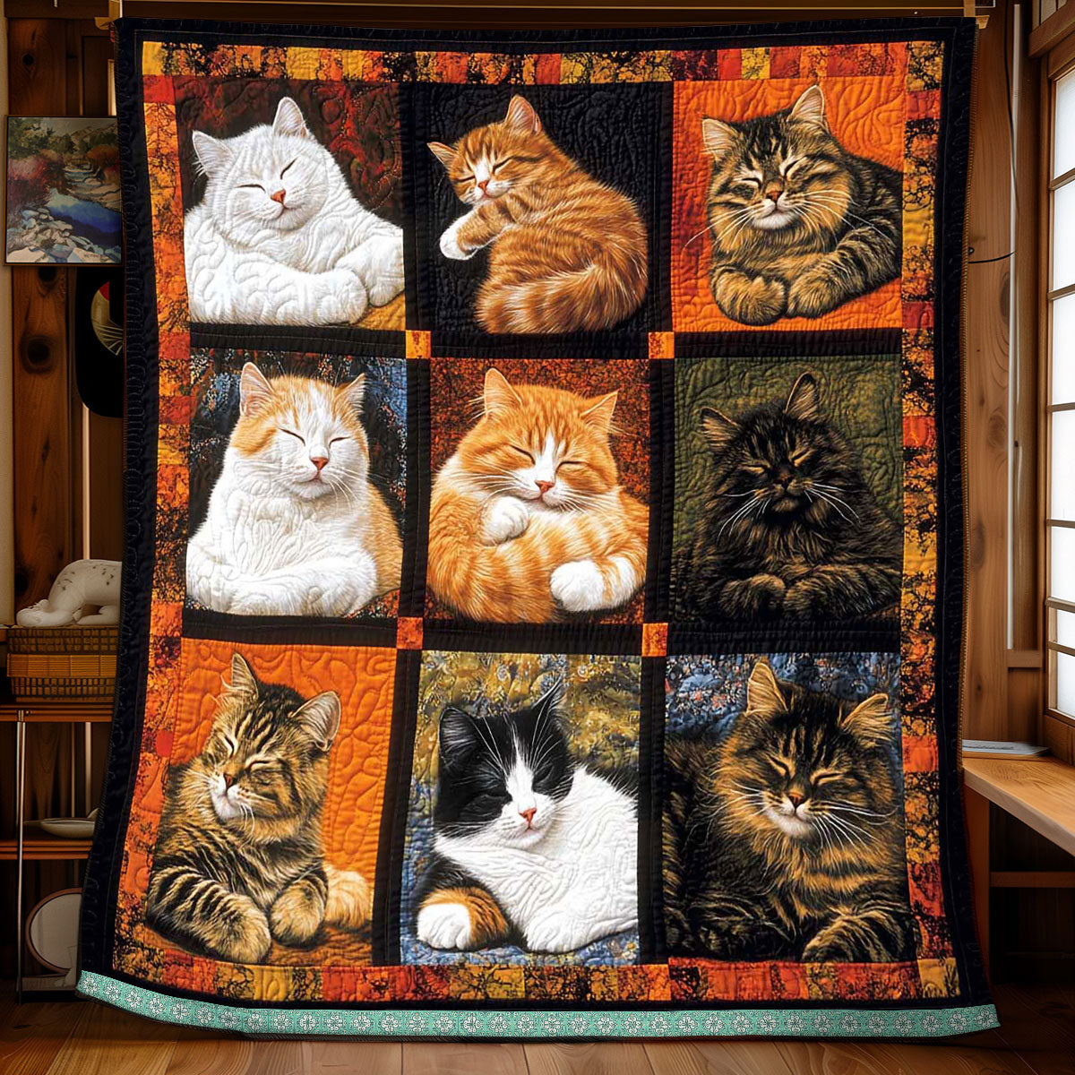 Sleeping Cat Collection Quilt