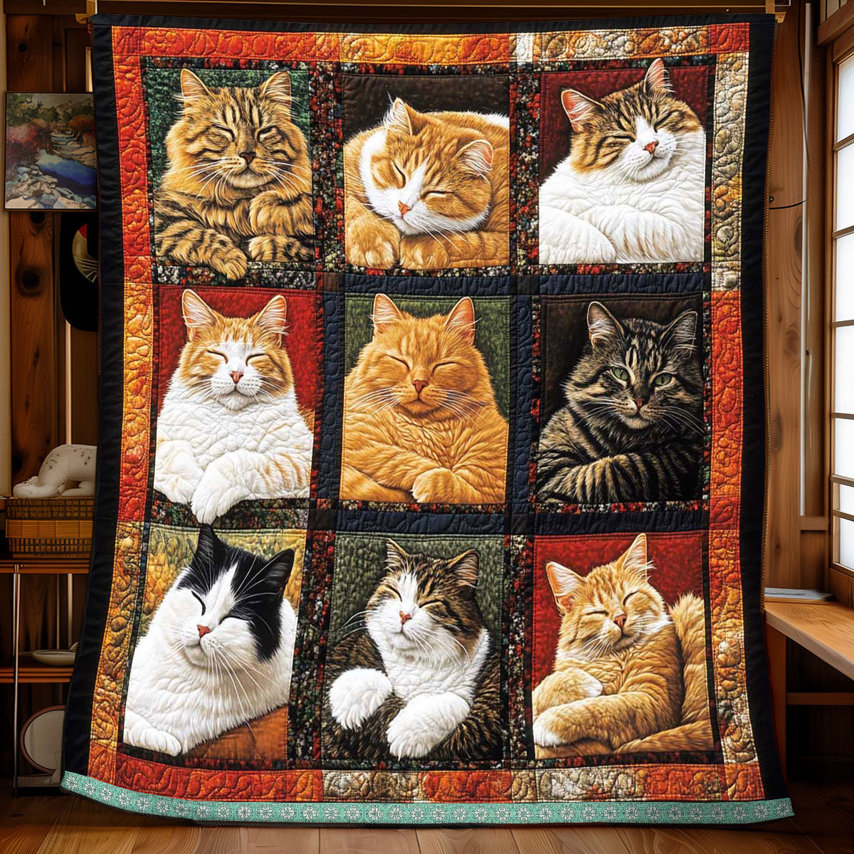 Sleeping Cat Collection Quilt