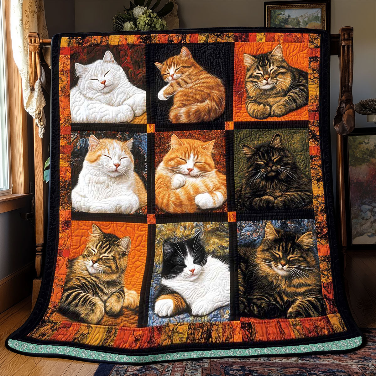 Sleeping Cat Collection Quilt