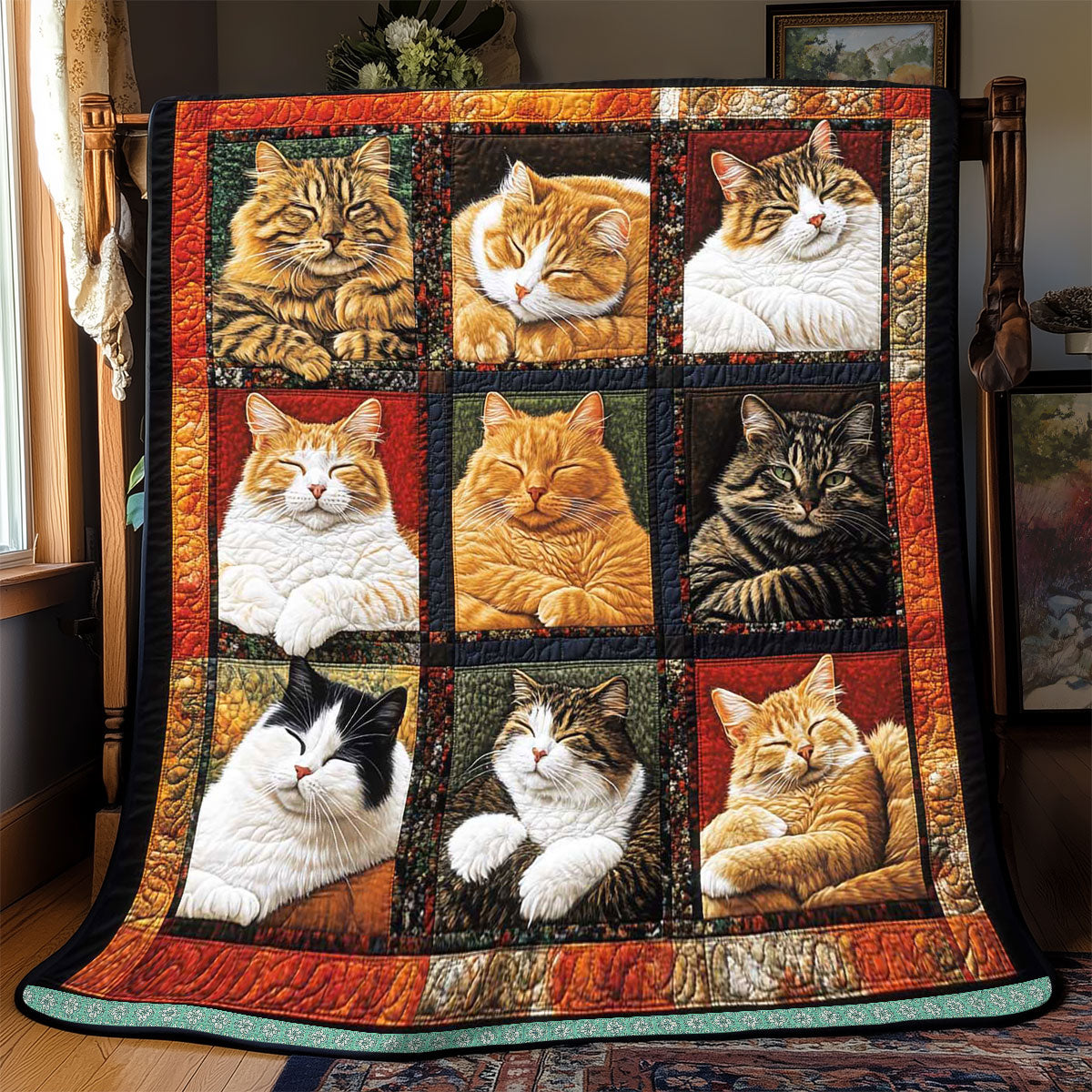 Sleeping Cat Collection Quilt
