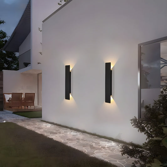 Licht - Moderne wetterfeste LED-Wandleuchte aus Aluminium für den Außenbereich