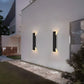 Licht - Moderne wetterfeste LED-Wandleuchte aus Aluminium für den Außenbereich