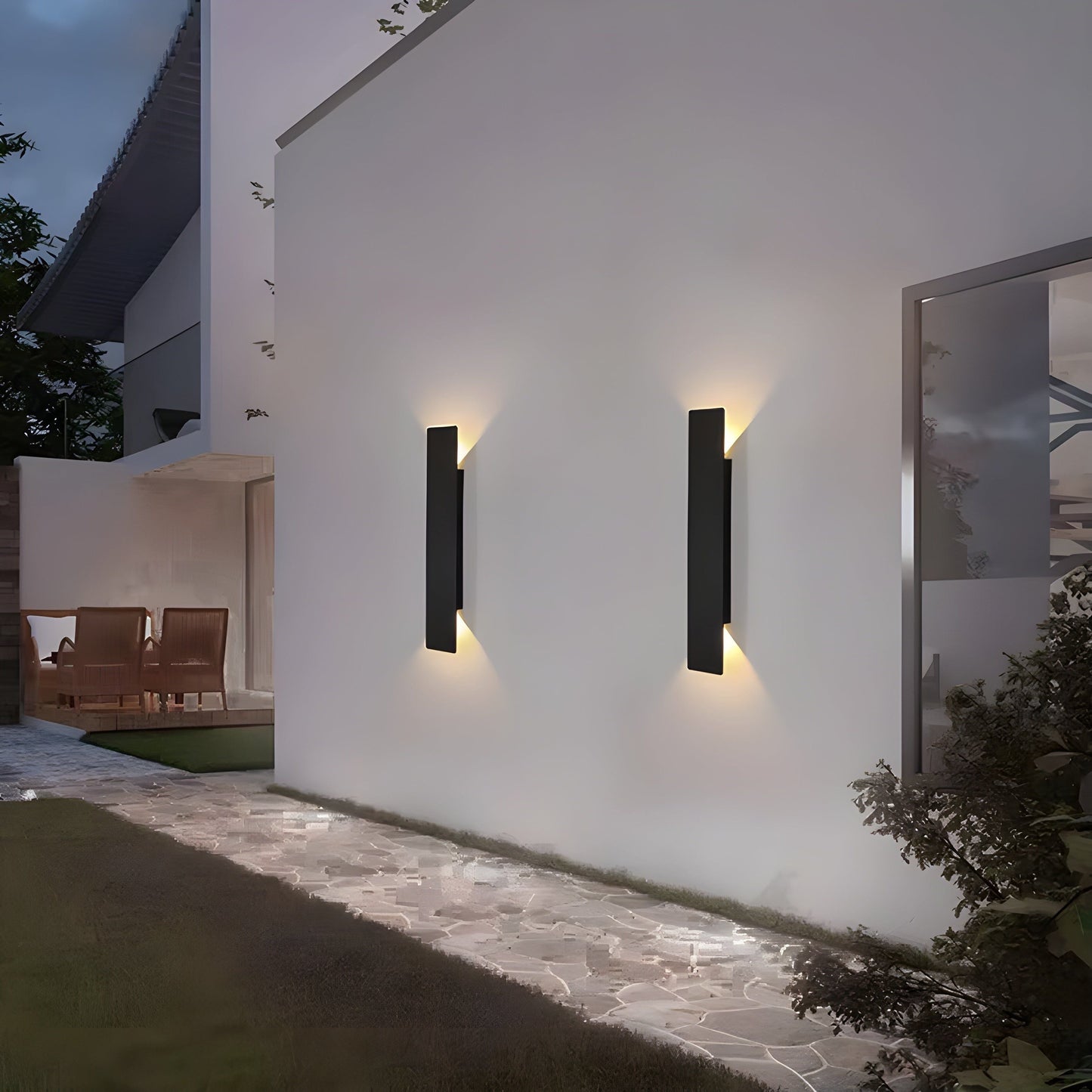 Licht - Moderne wetterfeste LED-Wandleuchte aus Aluminium für den Außenbereich