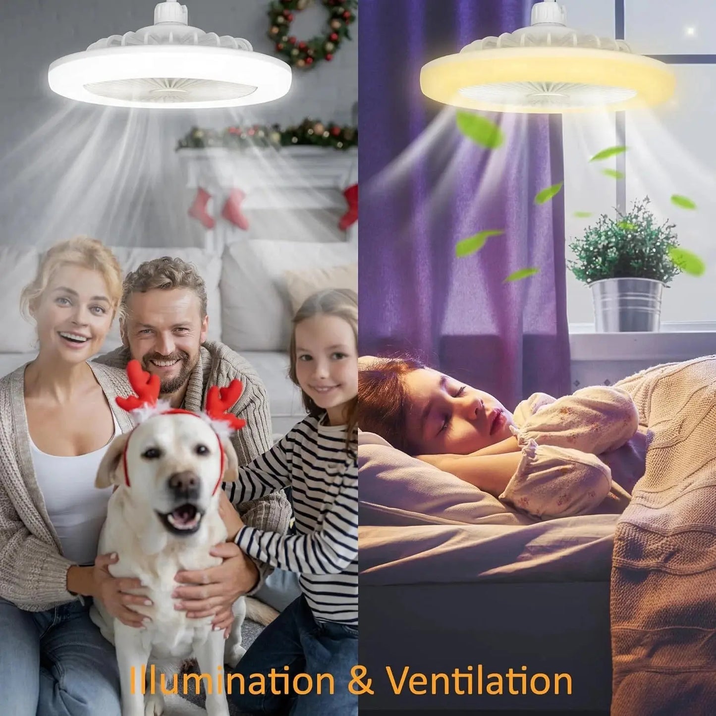 Frendorf | 2-in-1 Deckenlampe mit Ventilator – Steuerbar per Fernbedienung