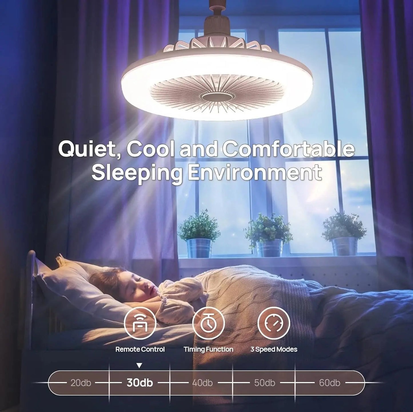 Frendorf | 2-in-1 Deckenlampe mit Ventilator – Steuerbar per Fernbedienung