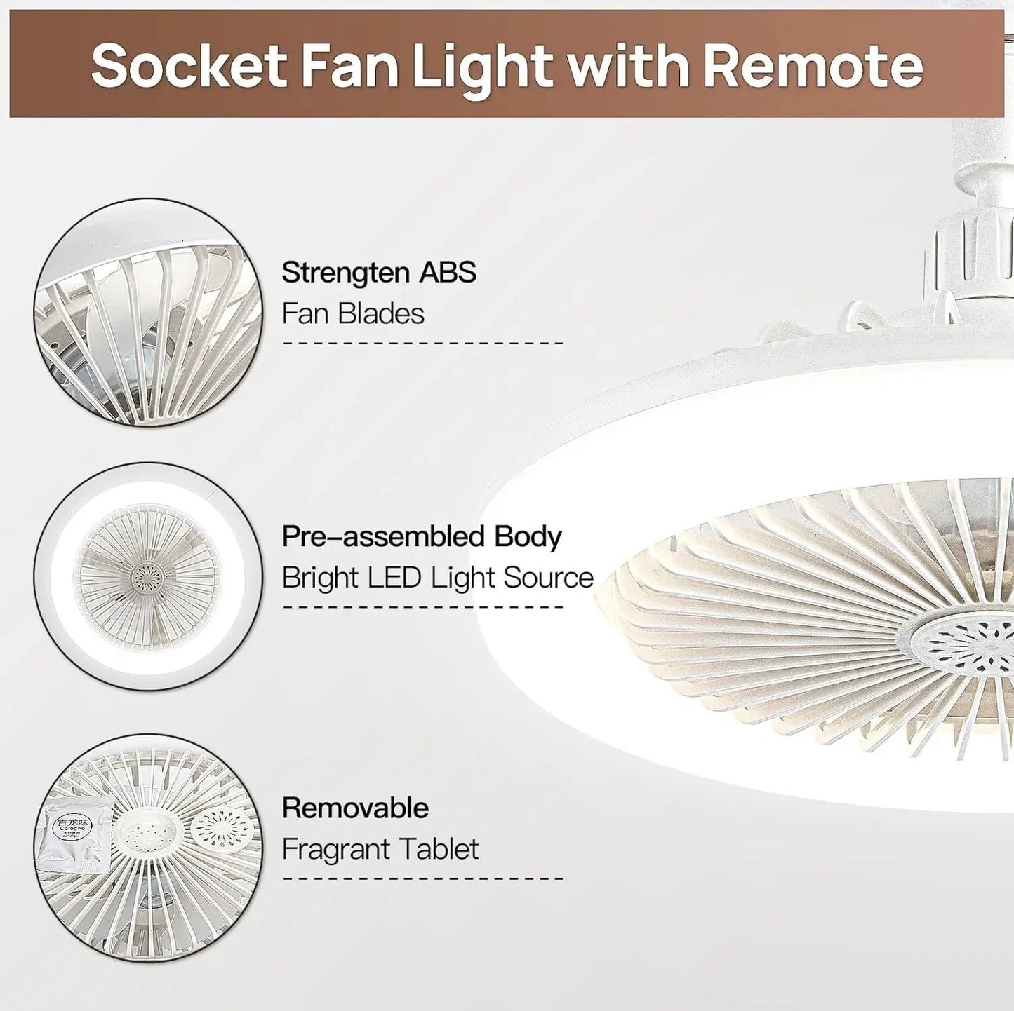 Frendorf | 2-in-1 Deckenlampe mit Ventilator – Steuerbar per Fernbedienung