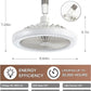 Frendorf | 2-in-1 Deckenlampe mit Ventilator – Steuerbar per Fernbedienung
