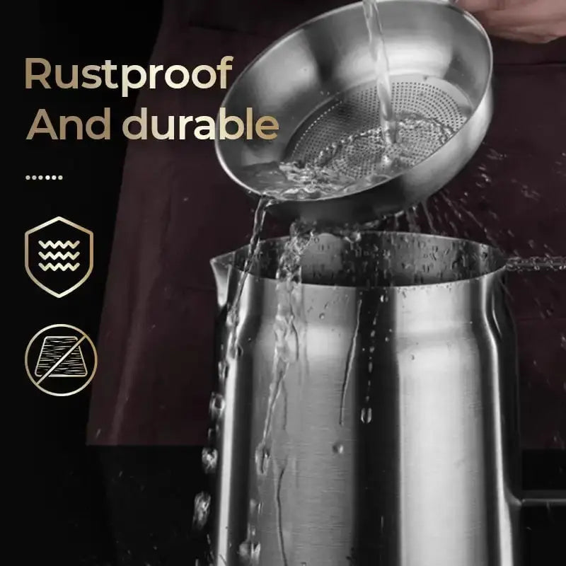 Frendorf | 2-in-1 Edelstahl-Fettfiltertopf – Frittieren & Ölsieben in einem