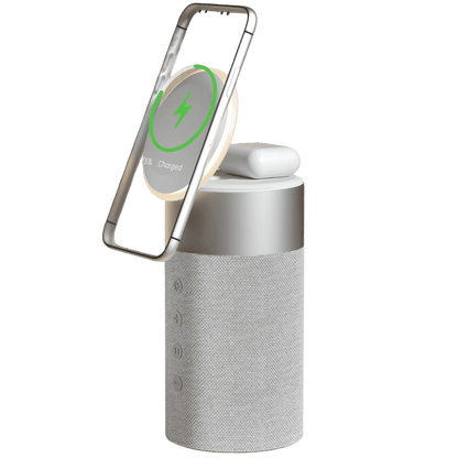 Frendorf | 2-in-1 MagSafe Ladegerät mit Bluetooth-Lautsprecher und Powerbank