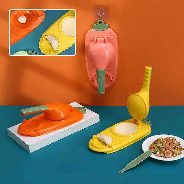 Frendorf | 2-in-1 Teigtaschenformer – Teigformer und Faltpresse Set