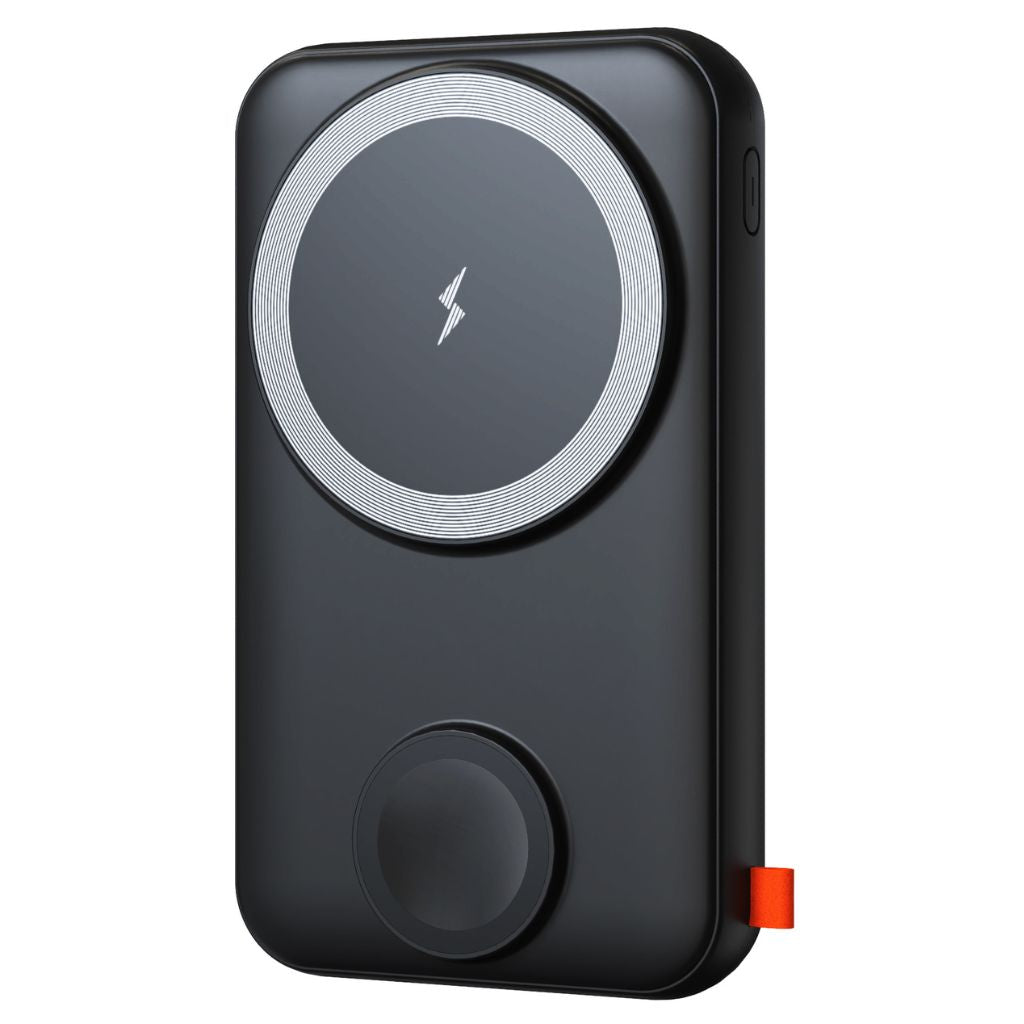 Frendorf | 2-in-1 PowerBank mit PD 20W Schnellladung, Kabellosem Laden & LED-Display – 10.000mAh, Kompakt, Für 4 Geräte