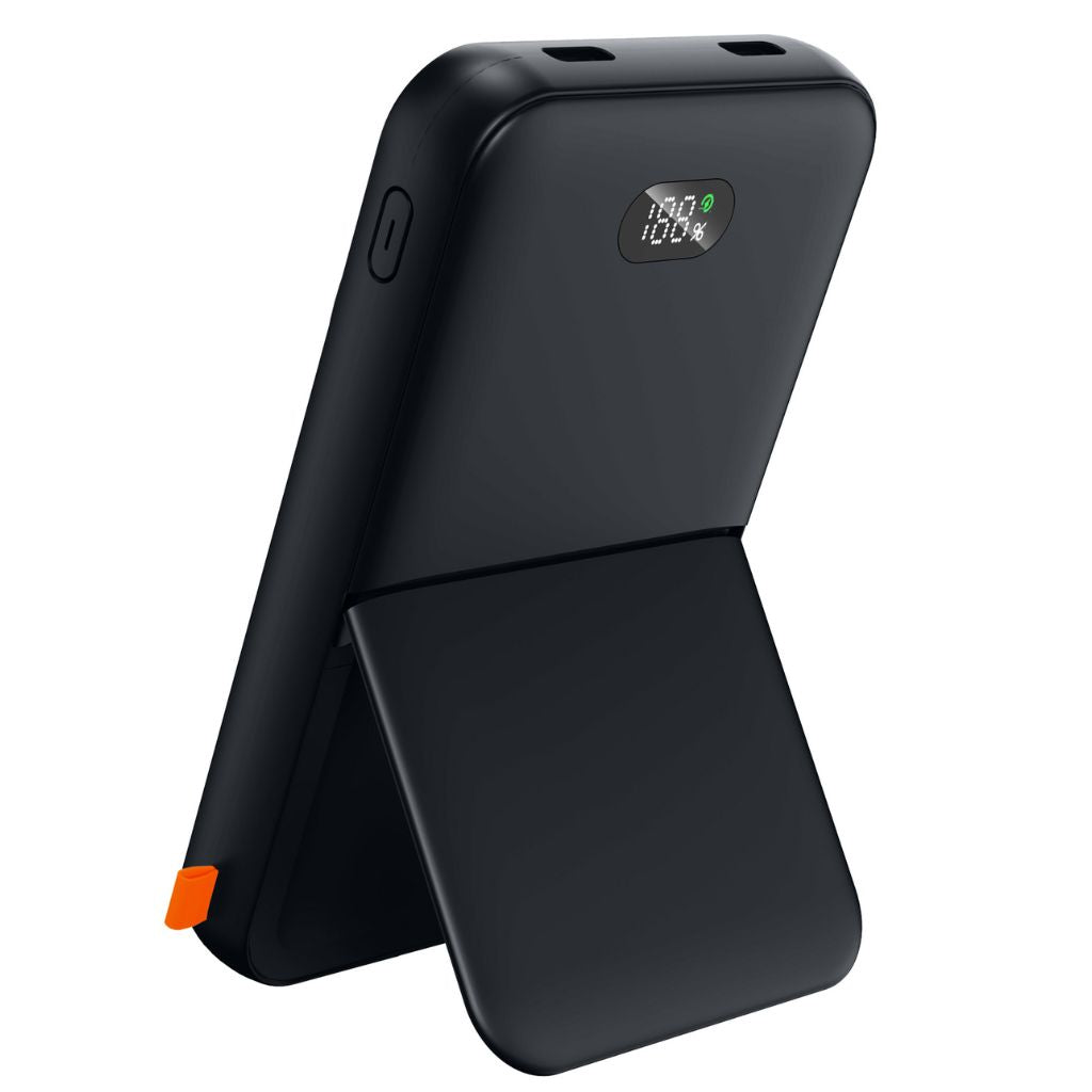 Frendorf | 2-in-1 PowerBank mit PD 20W Schnellladung, Kabellosem Laden & LED-Display – 10.000mAh, Kompakt, Für 4 Geräte