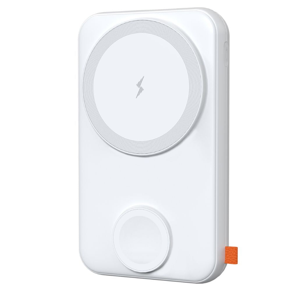 Frendorf | 2-in-1 PowerBank mit PD 20W Schnellladung, Kabellosem Laden & LED-Display – 10.000mAh, Kompakt, Für 4 Geräte