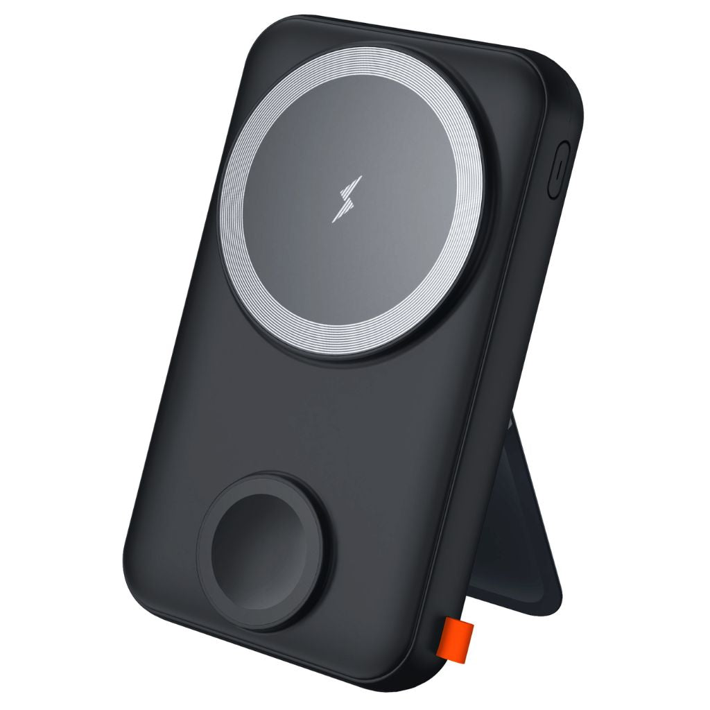 Frendorf | 2-in-1 PowerBank mit PD 20W Schnellladung, Kabellosem Laden & LED-Display – 10.000mAh, Kompakt, Für 4 Geräte