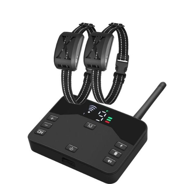 Frendorf | 2-in-1 Wireless Pet Training Halsbänder und Hundezäune Sound Check Elektrische und Vibrationsstoßhalsband Zaun von 65 bis 1640 Fuß