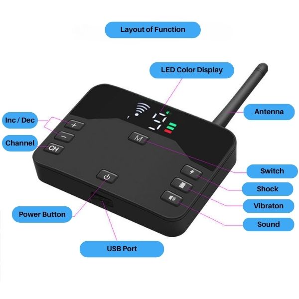 Frendorf | 2-in-1 Wireless Pet Training Halsbänder und Hundezäune Sound Check Elektrische und Vibrationsstoßhalsband Zaun von 65 bis 1640 Fuß