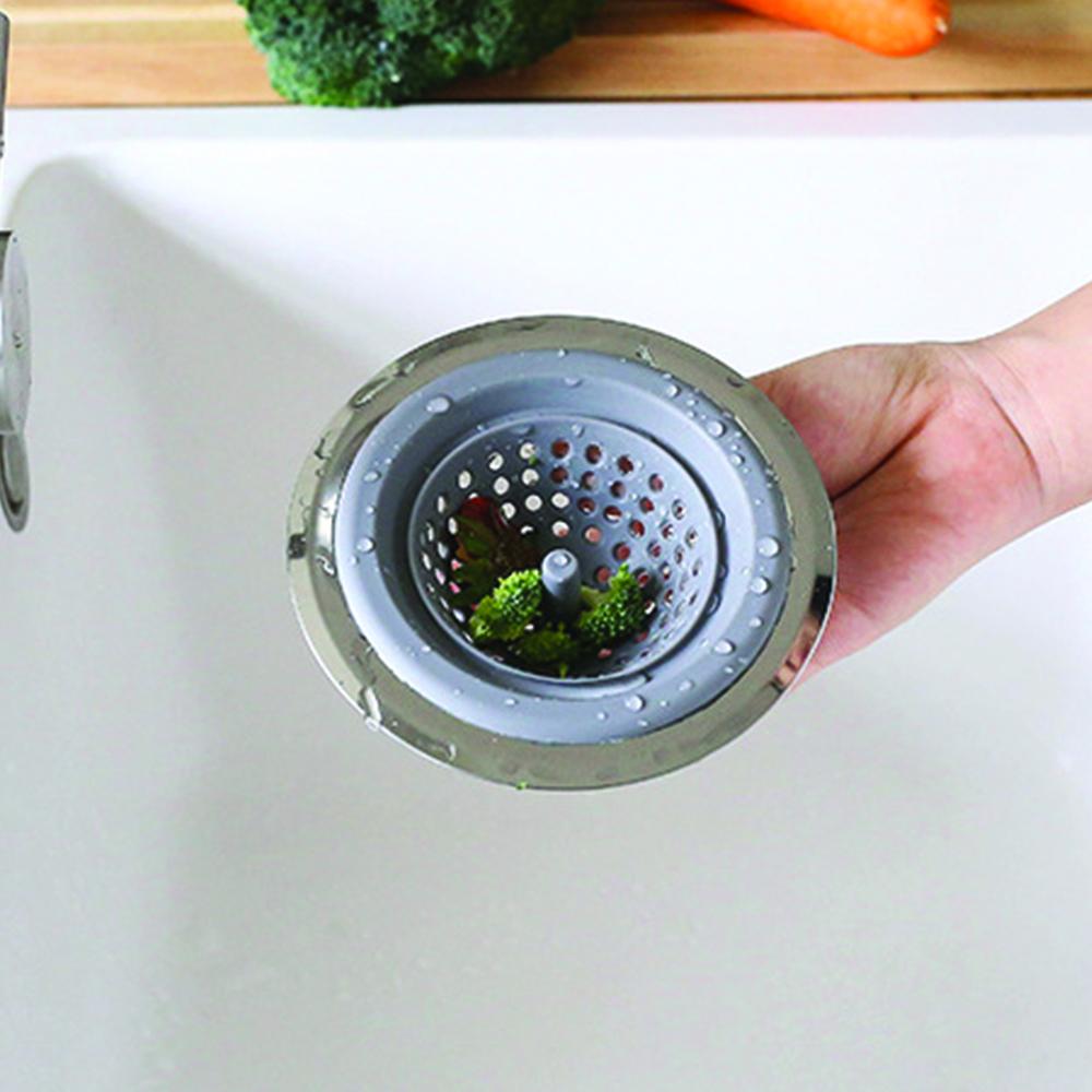 Frendorf | 2-in-1 Clog-frei Multi-Zweck Silikon Küchenbecken Abflussfilter und Stopper