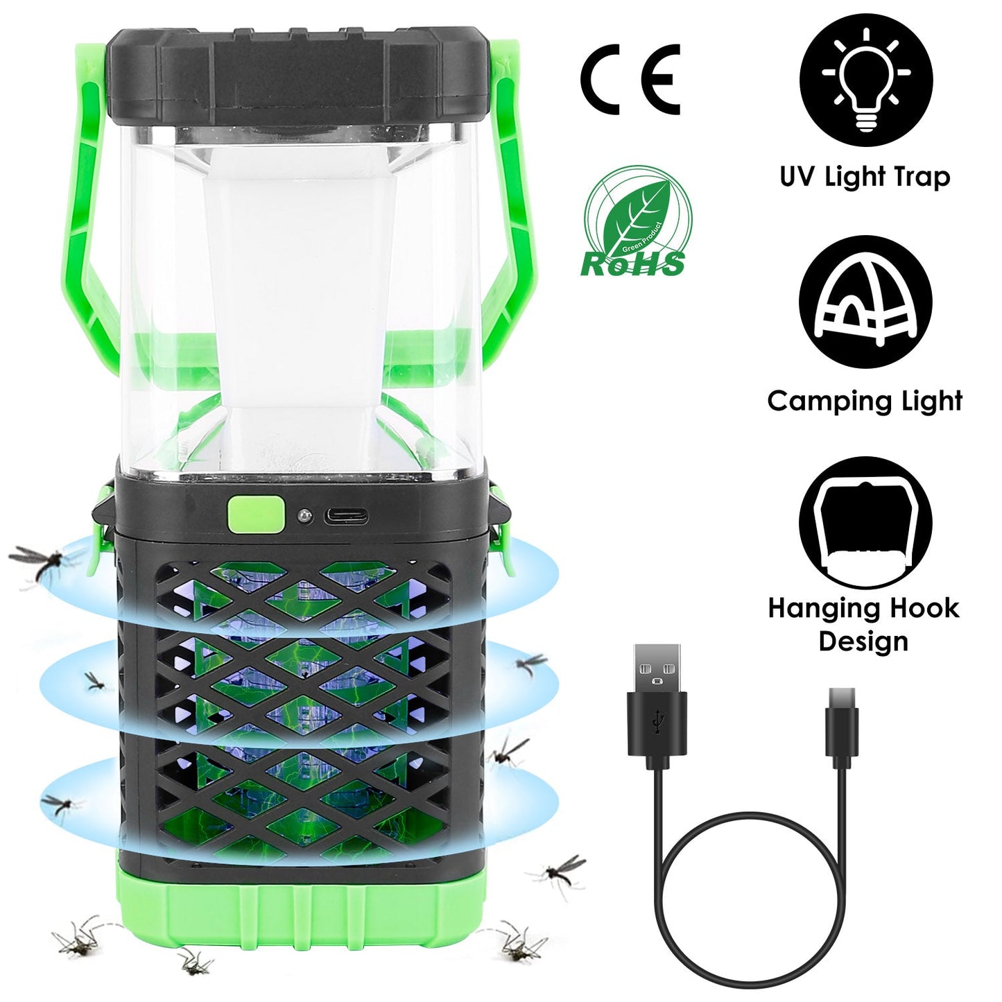 Frendorf | 2-in-1 Elektrische Mückenfängerlampe Fliegen Bug Zapper