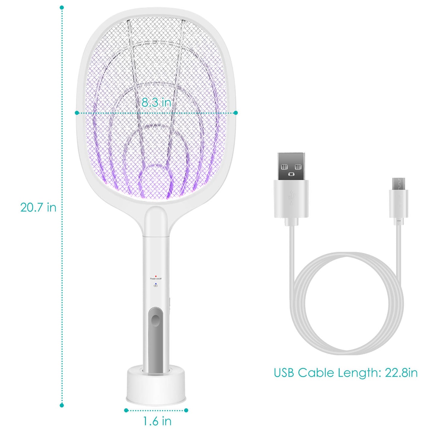 Frendorf | 2-in-1 Elektrischer Wiederaufladbarer Insektenvernichter