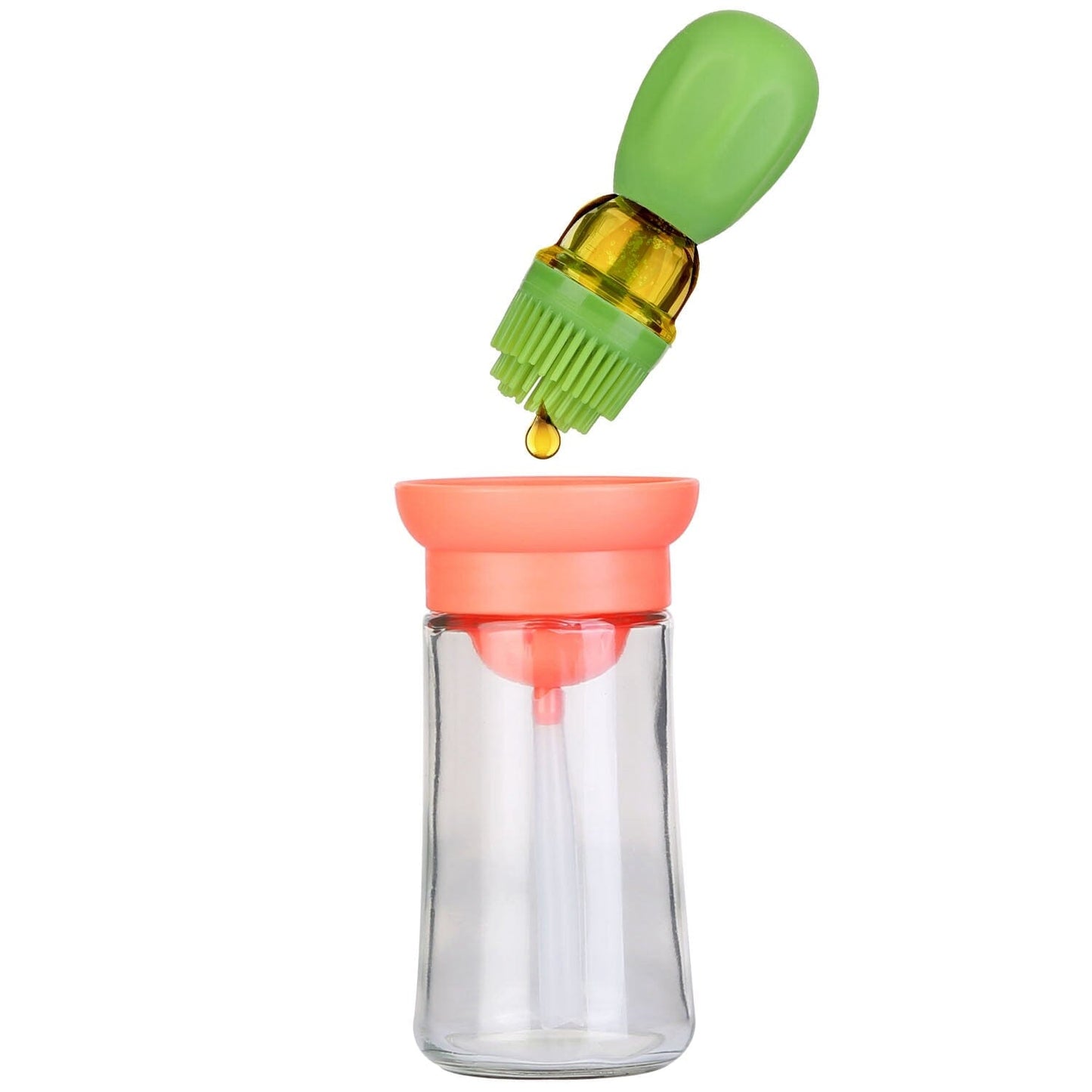Frendorf | 2-in-1 Glas-Olivenölspender mit Silikon-Tropfer
