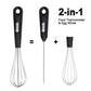 Frendorf | 2-in-1 Sofort-Lese Lebensmittelthermometer und Eierbesen