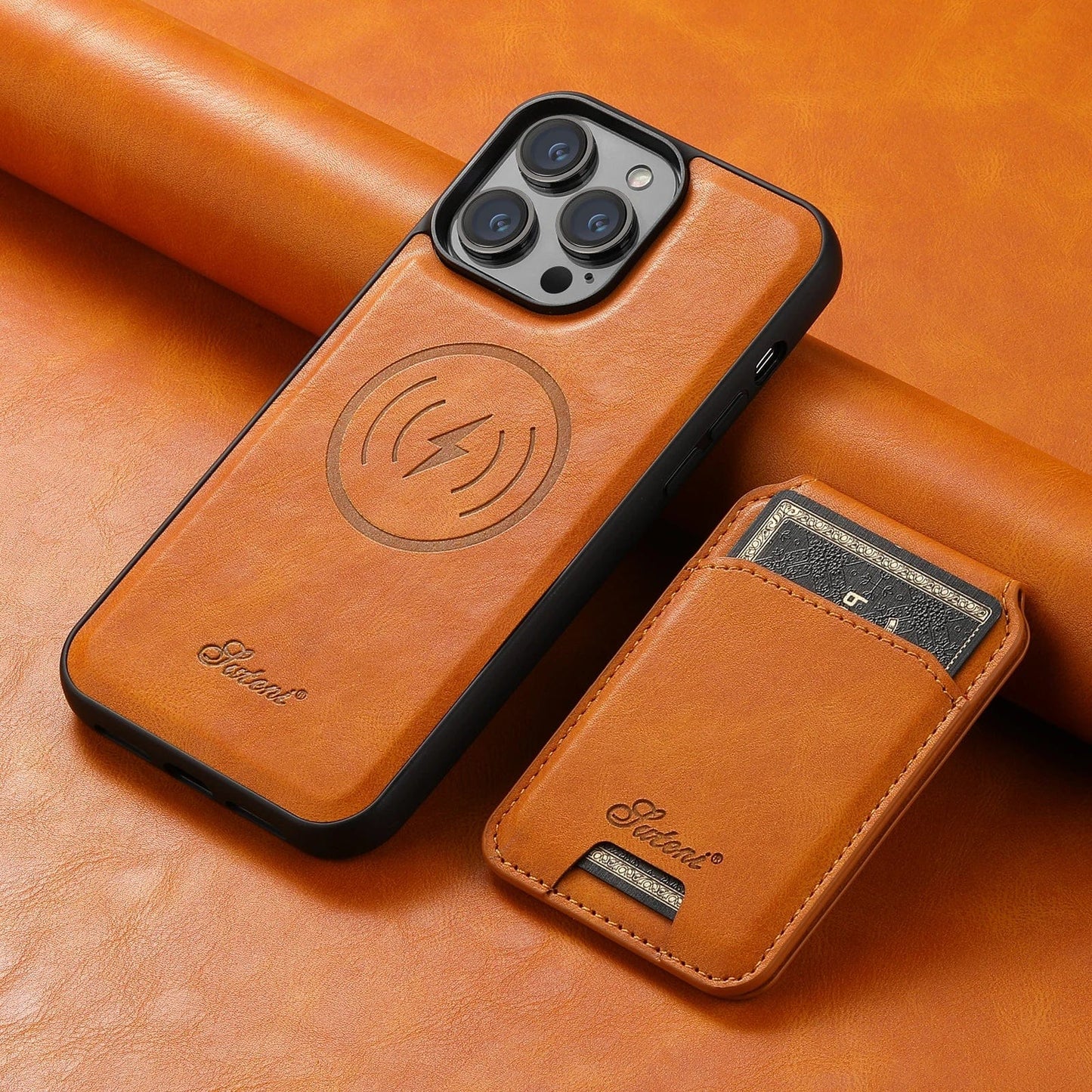 Frendorf | 2 In 1 Magnetische Abnehmbare iPhone 16 Leder Geldbörse Tasche